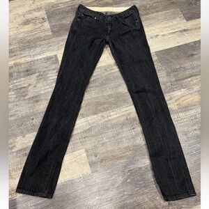Rag & Bone Low rise Jeans Size 26 Charcoal Y2K